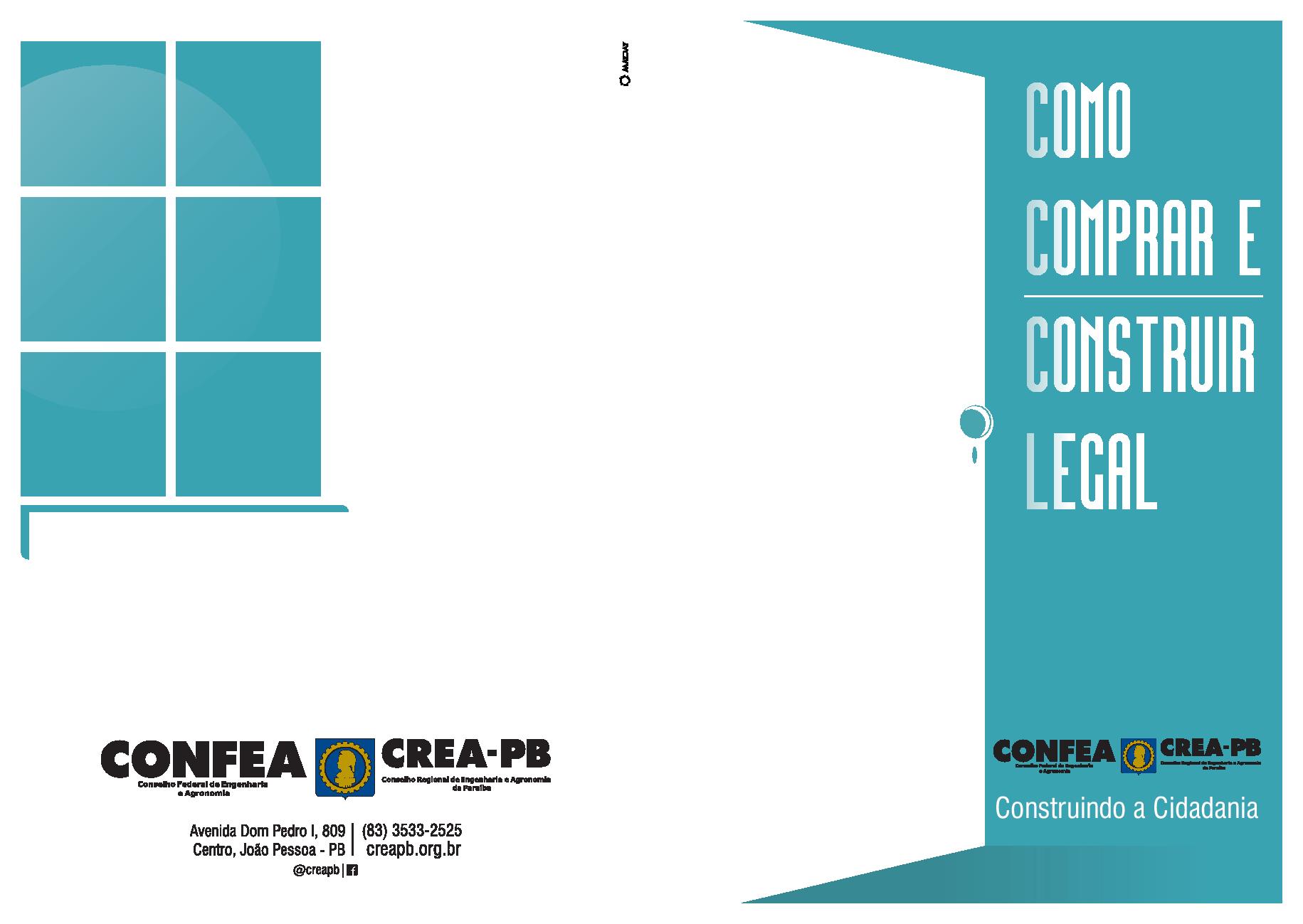 CARTILHA COMO COMPRAR E CONSTRUIR LEGAL – 2ª edição