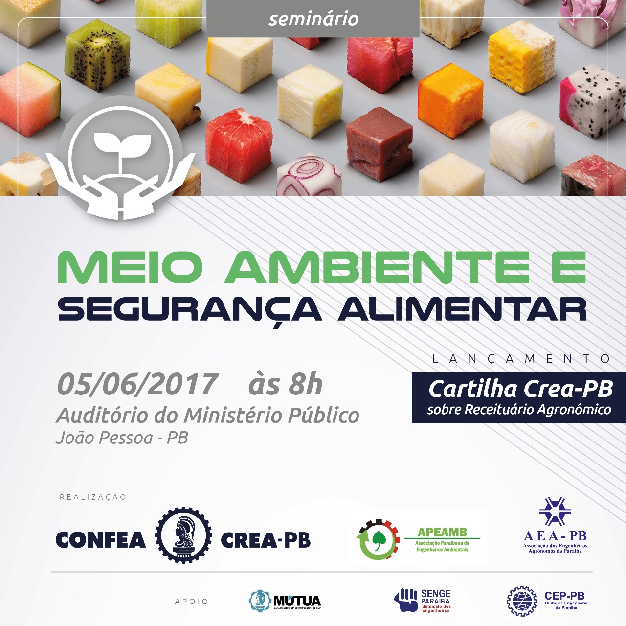 Crea-PB promove Seminário sobre Meio Ambiente e Segurança Alimentar