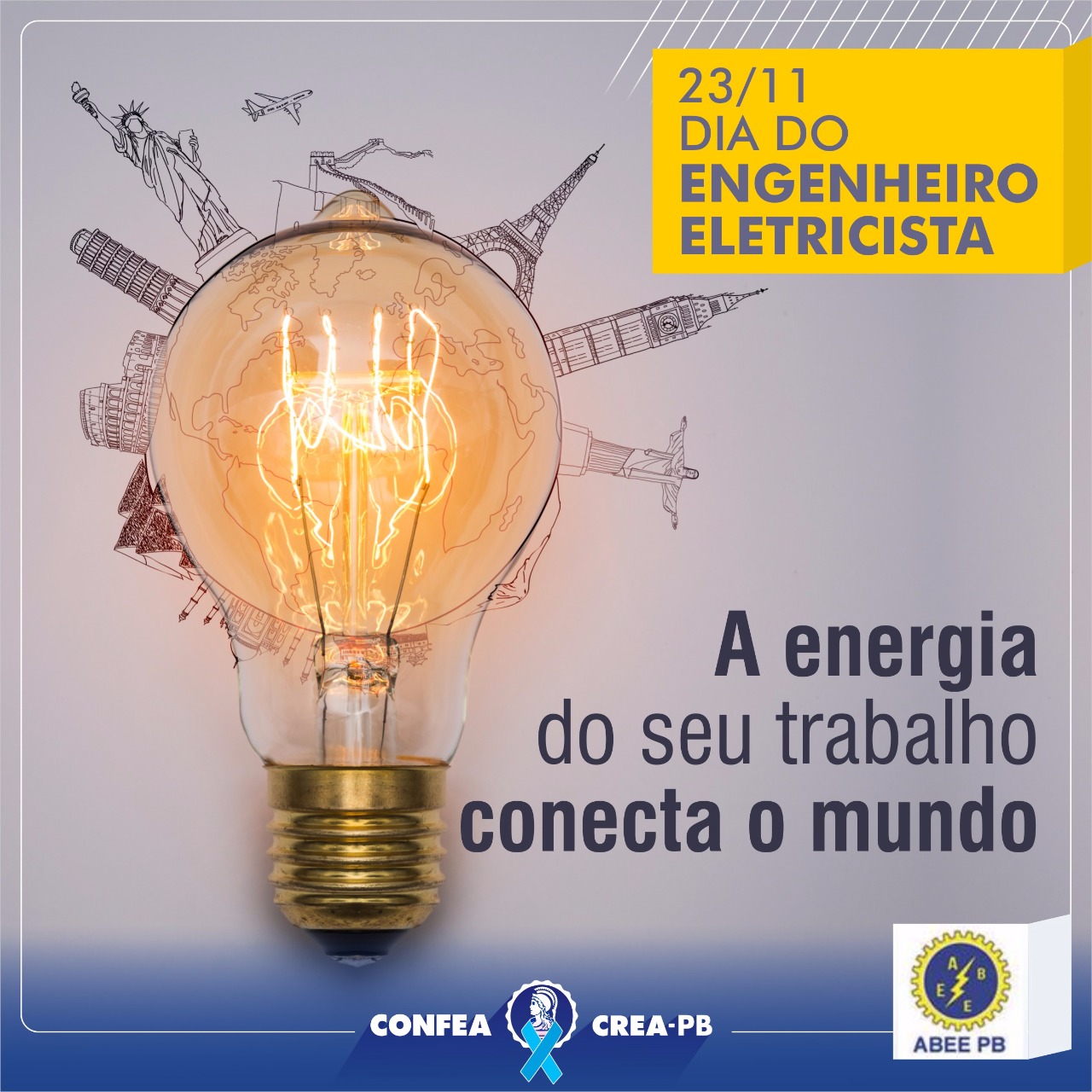 O Crea-PB parabeniza os engenheiros eletricistas pelo seu dia!
