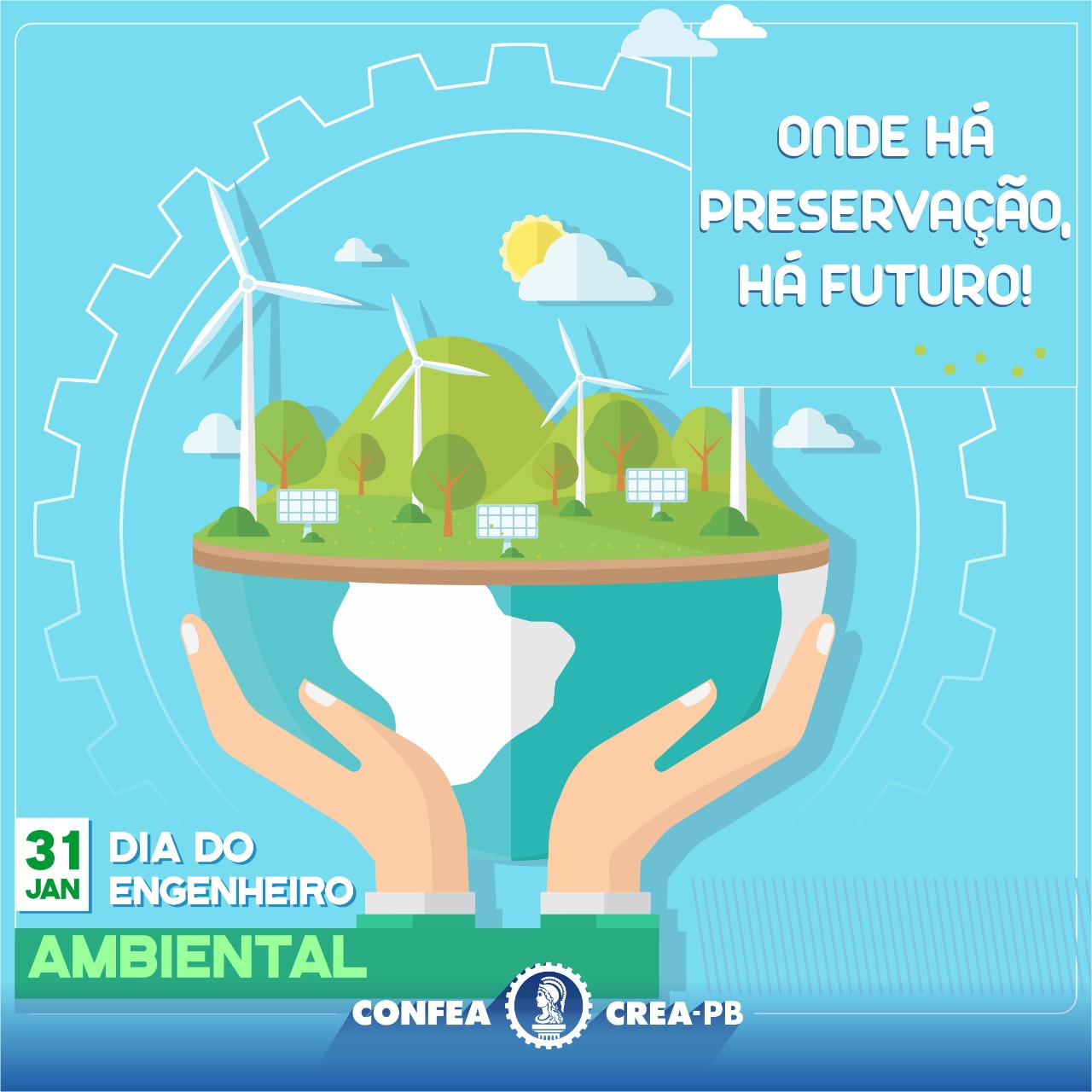 31 de janeiro: Crea-PB parabeniza os engenheiros ambientais