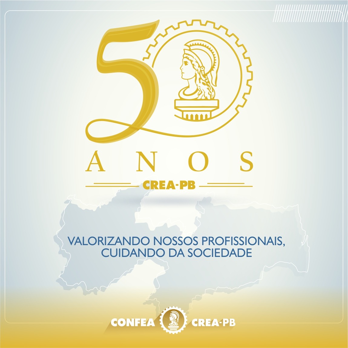 Crea-PB lança marca em comemoração aos seus 50 anos