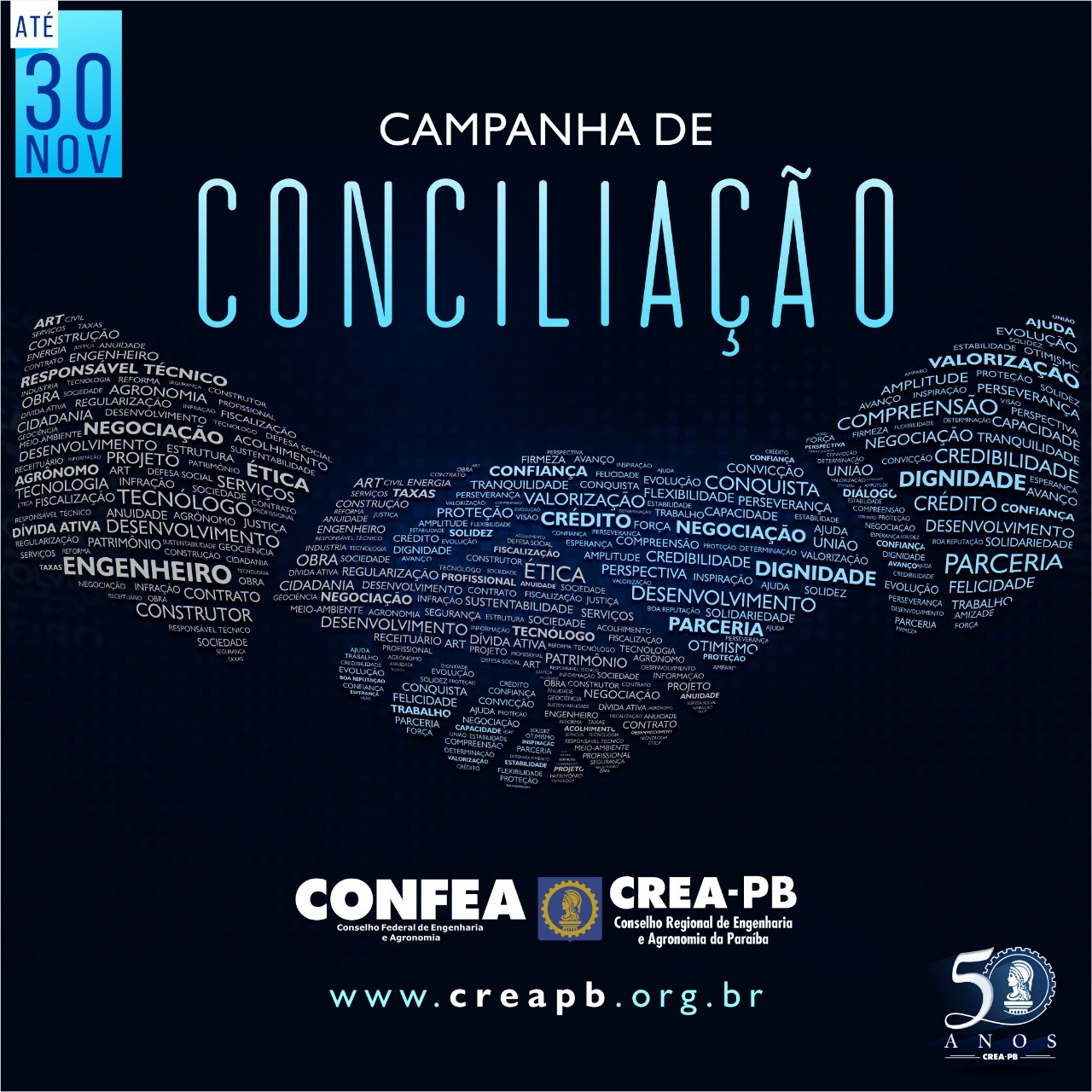 Novembro é o último mês de Conciliação no Crea-PB