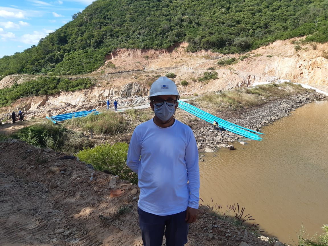 Presidente do Crea-PB visita barragem Pedra Lisa