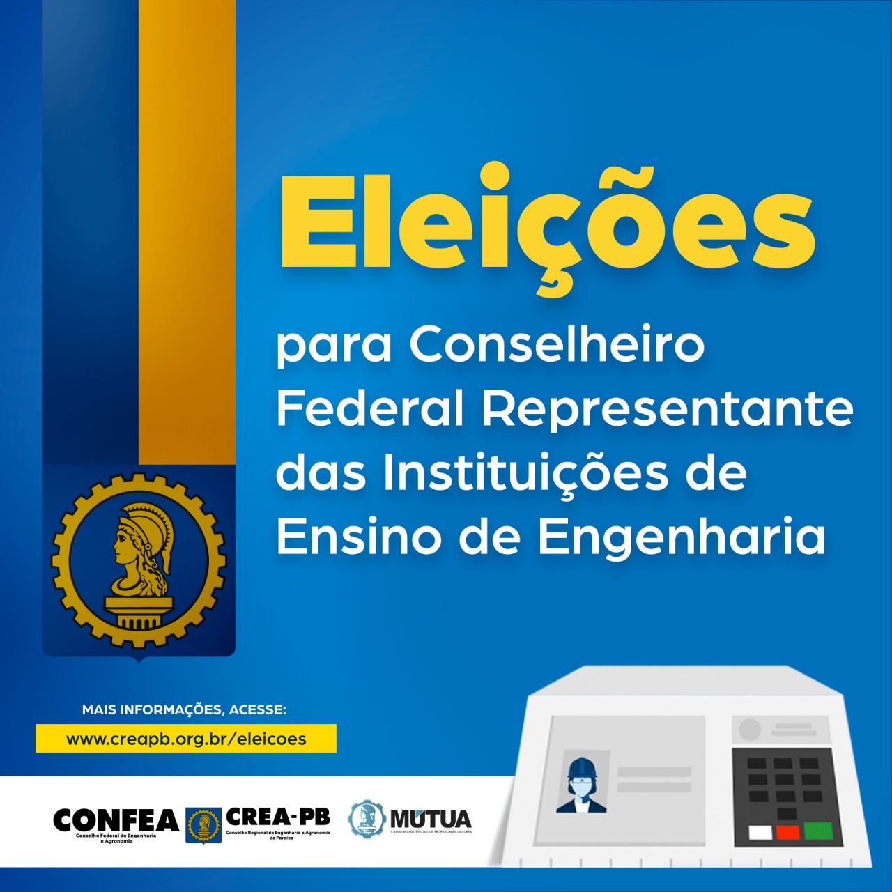 Eleições para Conselheiro Federal representante das instituições de ensino superior ocorrerão em 2 de dezembro