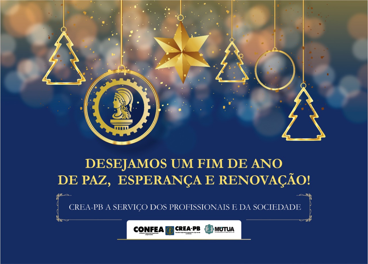 Crea-PB deseja Feliz Natal e Ano Novo; Veja mensagem do presidente