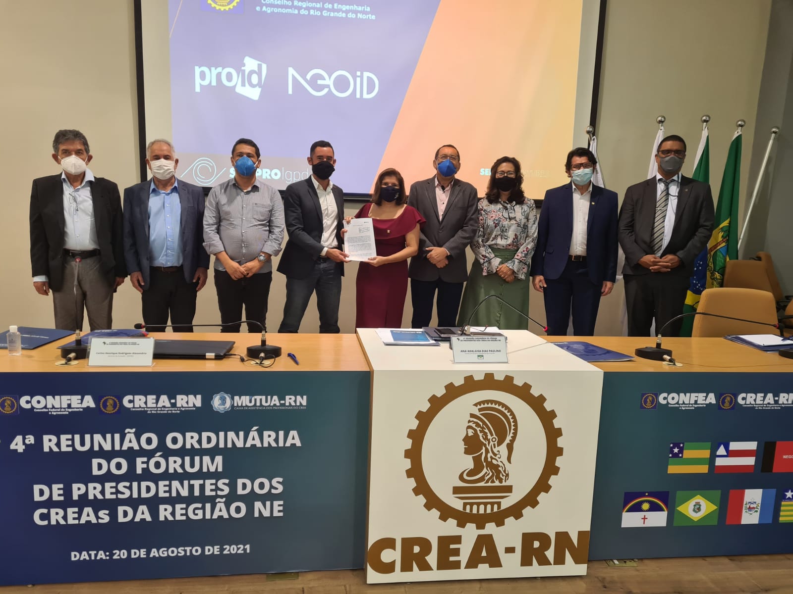 Presidentes dos Creas do Nordeste assinam Acordo de Cooperação Técnica com o Serpro e discutem anuidade progressiva para recém-formados