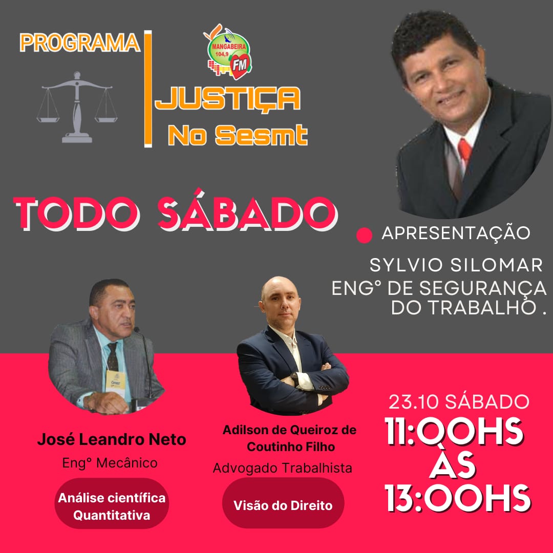 Programa Justiça no SESMT discute análises quantitativas e riscos biológicos no ambiente hospitalar