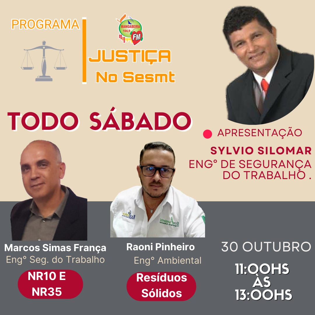 Programa “Justiça no SESMT” discute gestão sustentável neste sábado