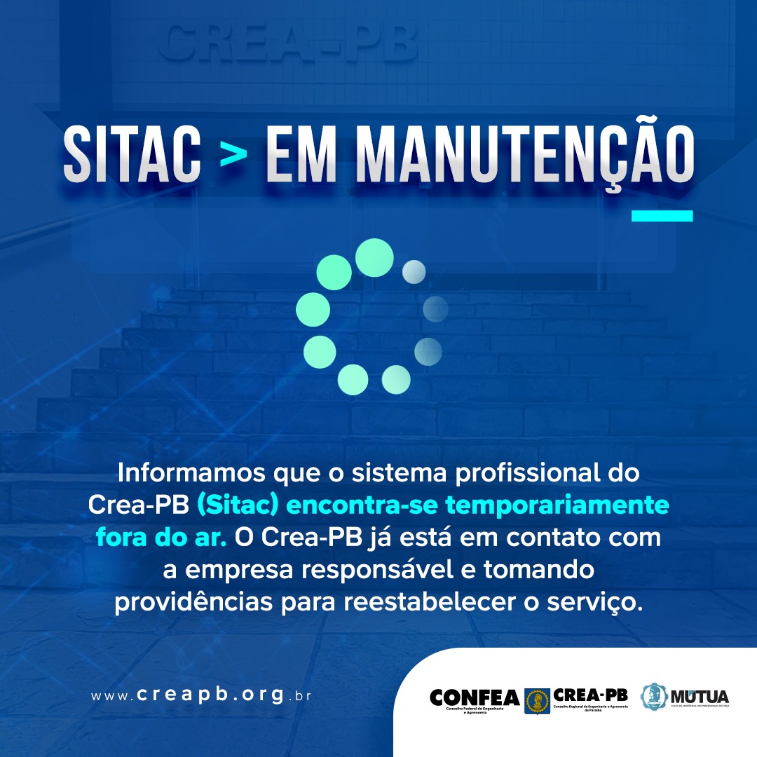 Aviso: Sitac fora do ar