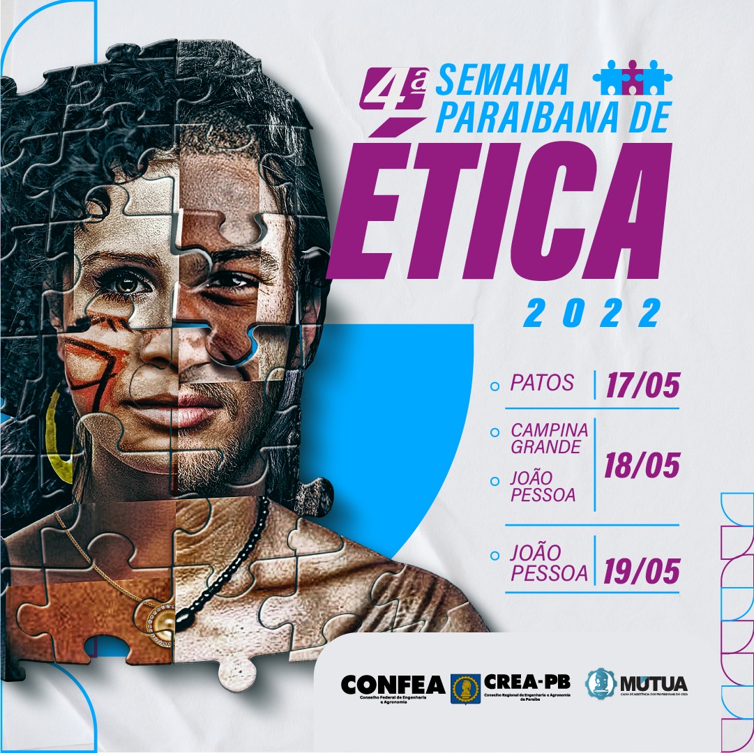 Crea-PB promove 4ª Semana Paraibana de Ética de 17 a 19 de maio