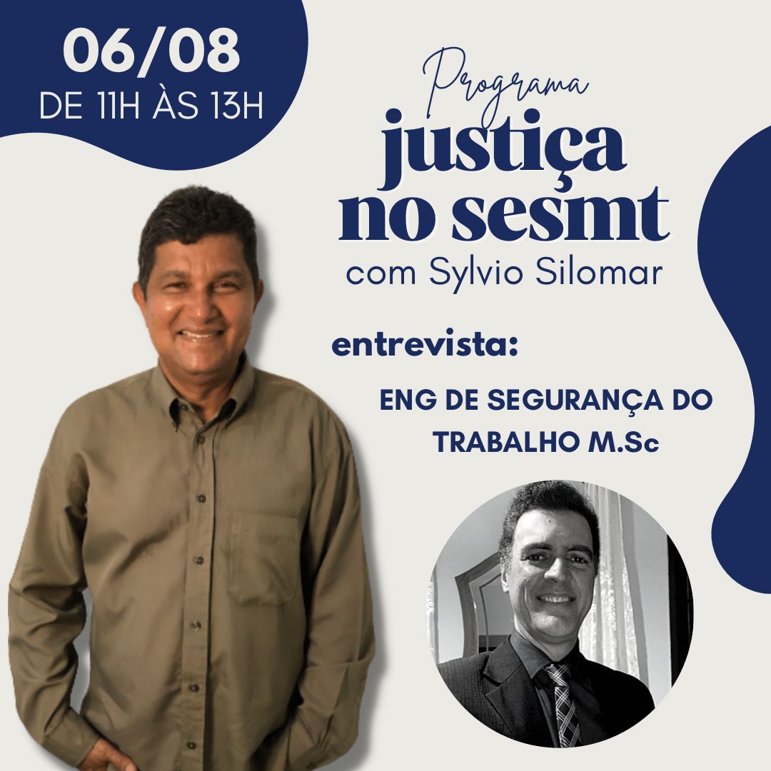 Ergonomia e acidentes de trabalho serão tema do programa Justiça no SESMT