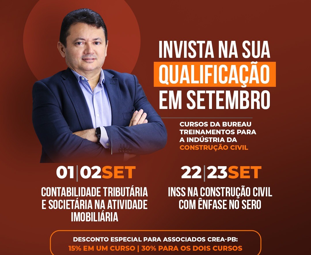 Crea-PB sorteia vaga em curso do Bureau Treinamentos