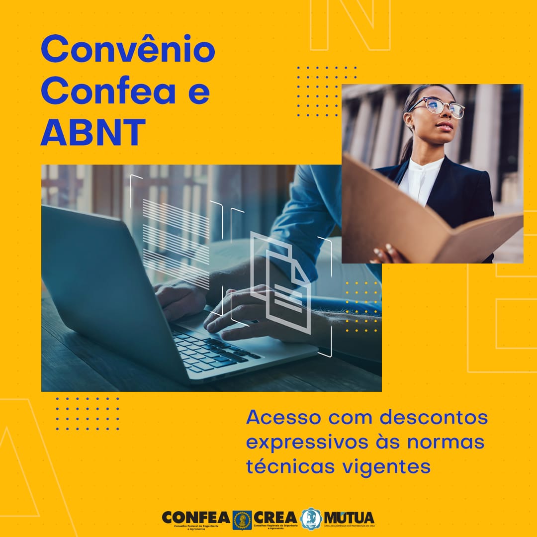 Profissionais registrados no Crea-PB têm desconto em normas e cursos da ABNT e AMN