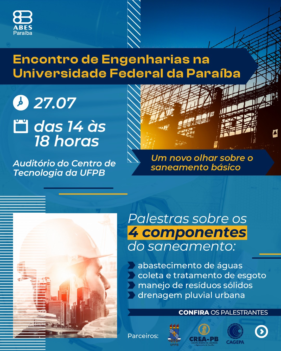 Crea PB irá participar do I Encontro de Engenharias na Universidade Federal da Paraíba