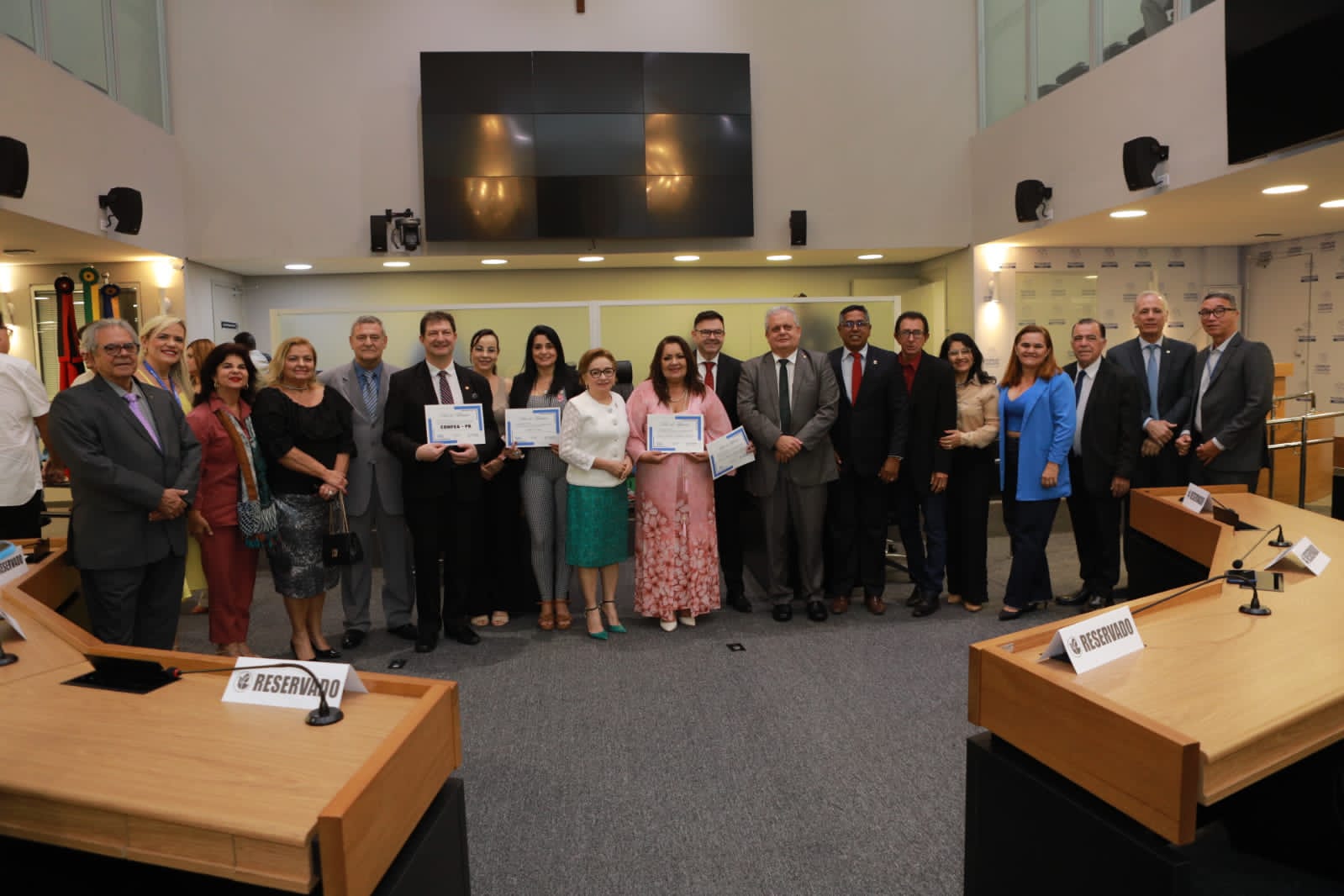 Crea-PB e Confea são homenageados pela Assembleia Legislativa e Câmara Municipal da João Pessoa