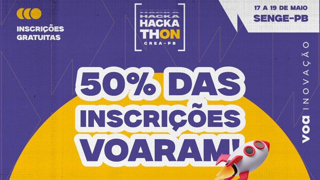 1º Hackathon do Crea-PB chega a 50% das inscrições