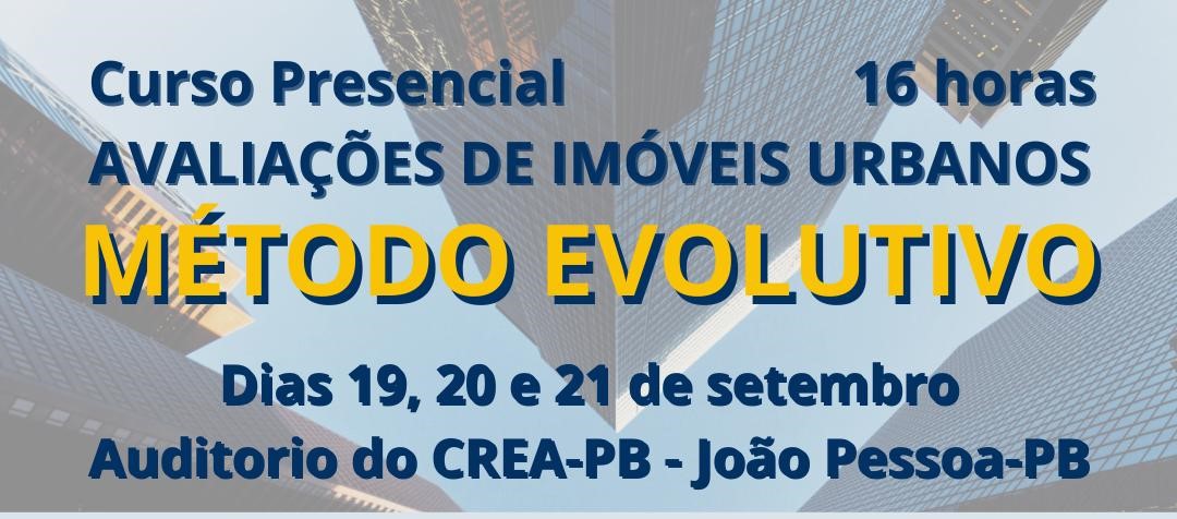 Curso Presencial: Avaliações de Imóveis Urbanos – Método Evolutivo