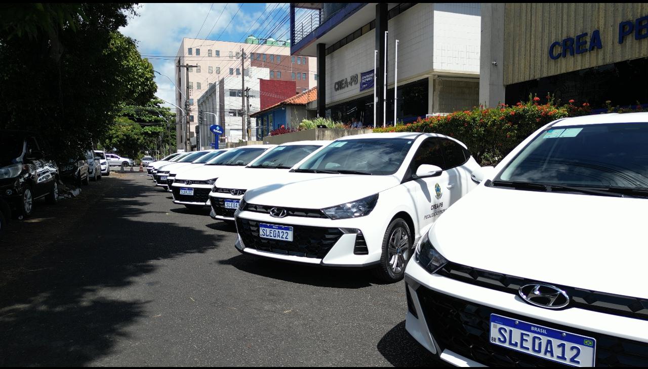 Crea-PB realiza entrega de 9 novos veículos para a fiscalização