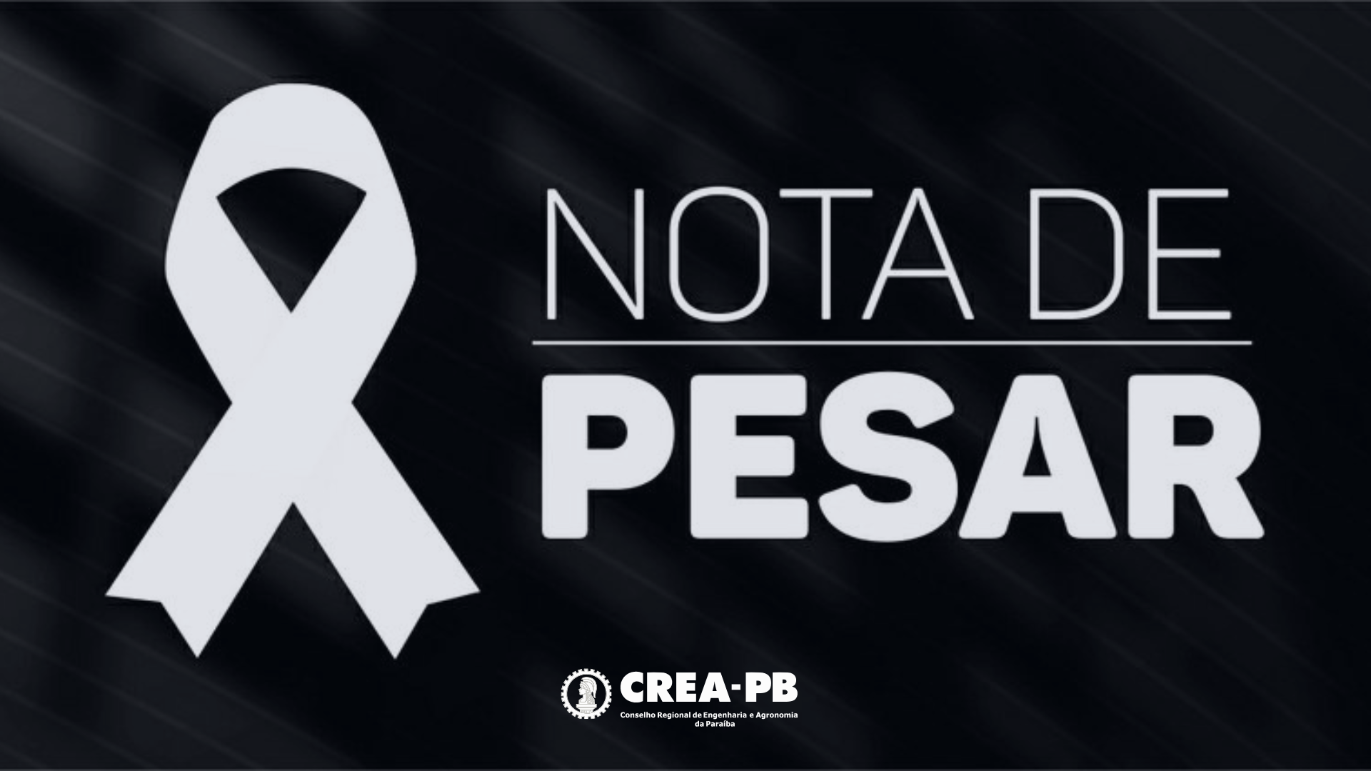 Nota de Pesar pelo falecimento dos engenheiros Ricardo Moisés e Haroldo Lucena.