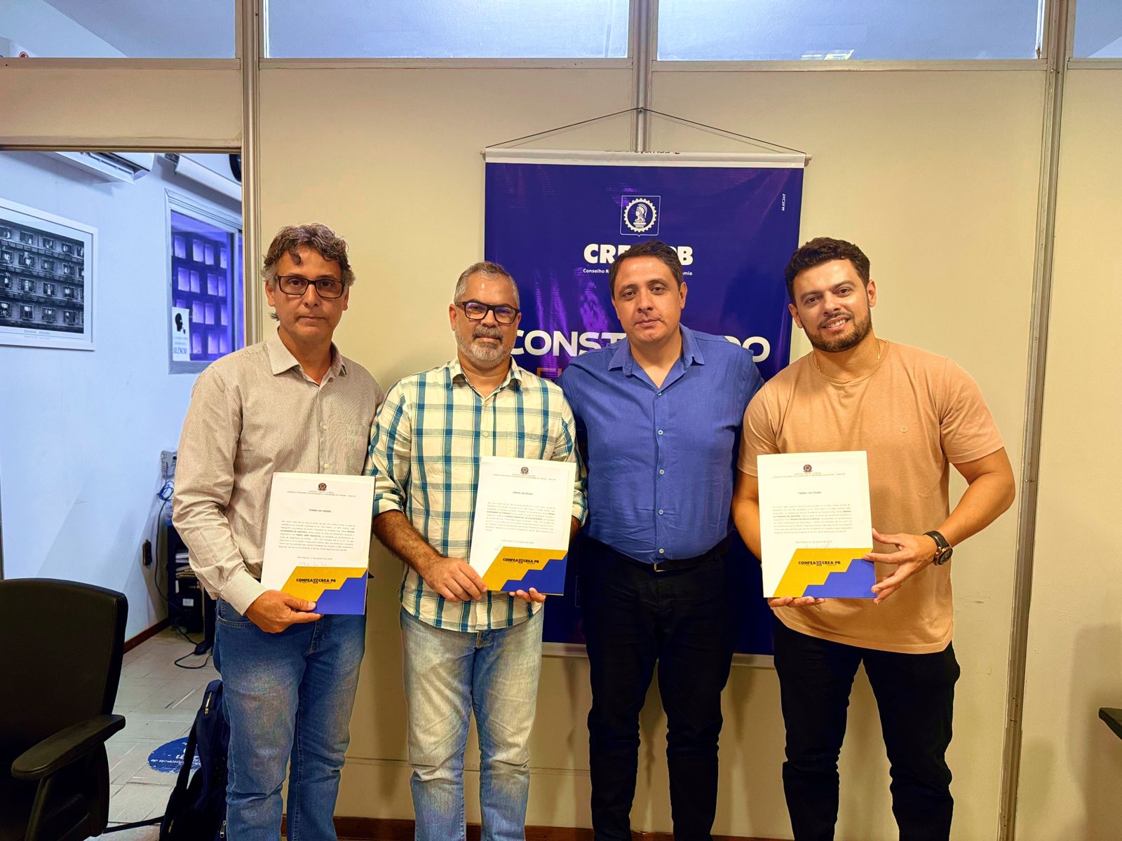 Crea-PB realiza posse dos novos conselheiros do Clube de Engenharia