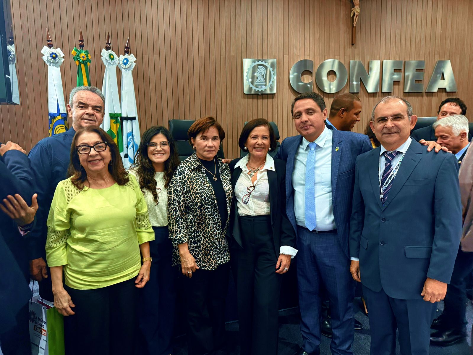 Presidente do Crea-PB prestigia posse da conselheira Gláucia Pereira e do presidente da ABEE-PB, Martinho Nobre, na diretoria nacional da ABEE