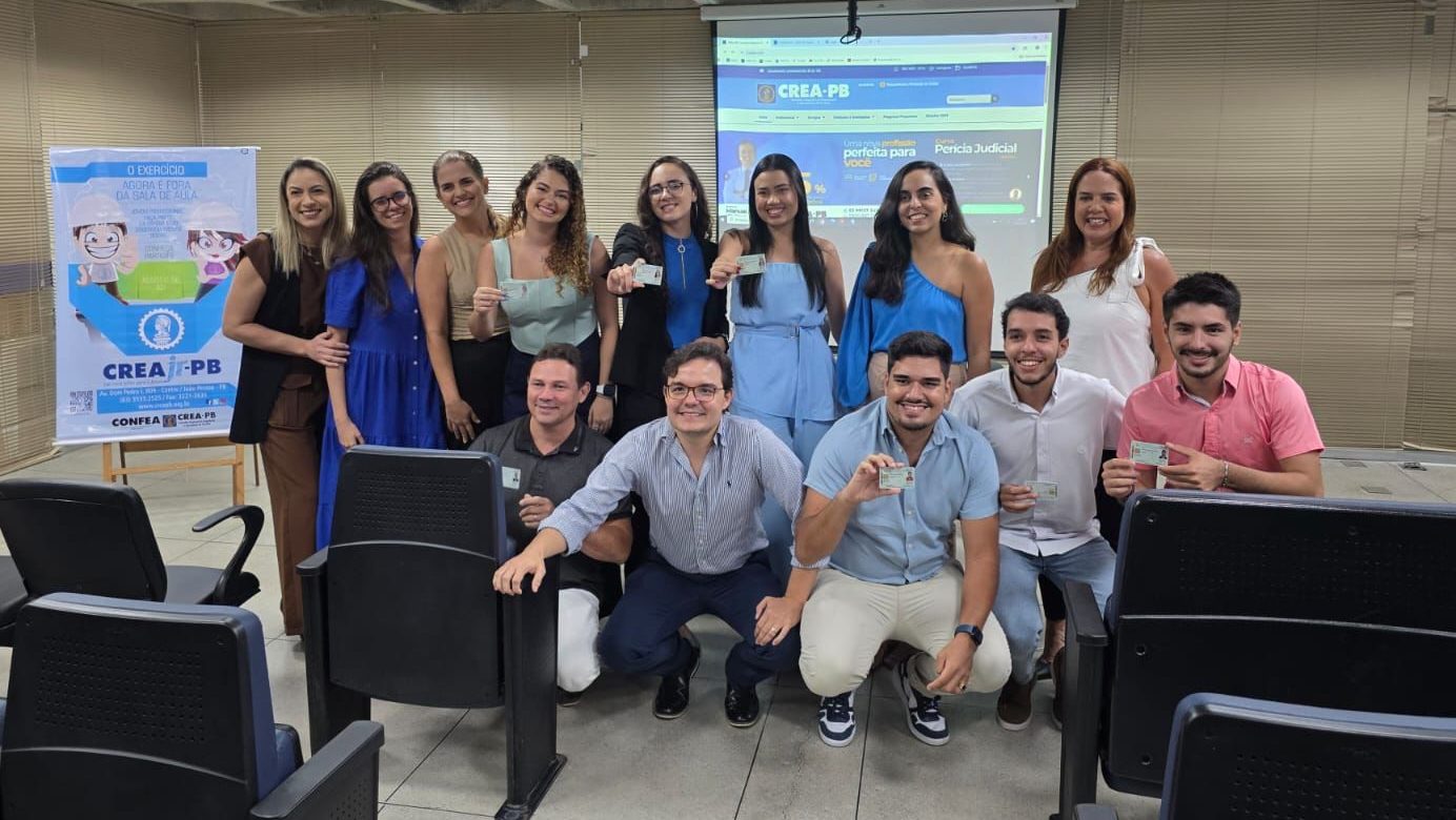 Crea Jr-PB realiza solenidade de entrega das Carteiras Profissionais em Campina Grande