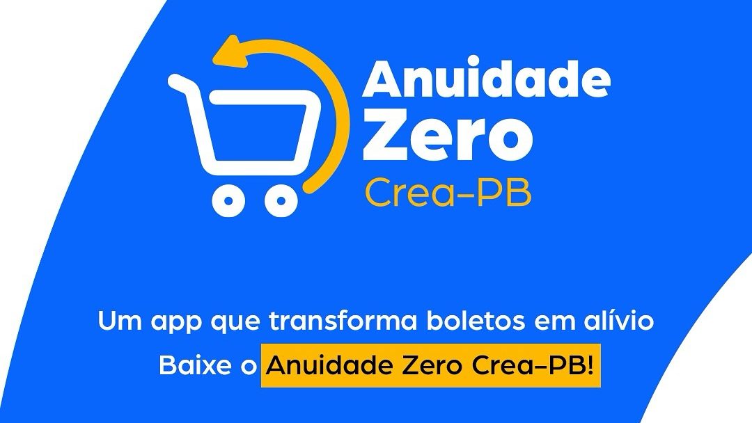 Crea-PB lança aplicativo “Anuidade Zero” com benefício de cashback para profissionais