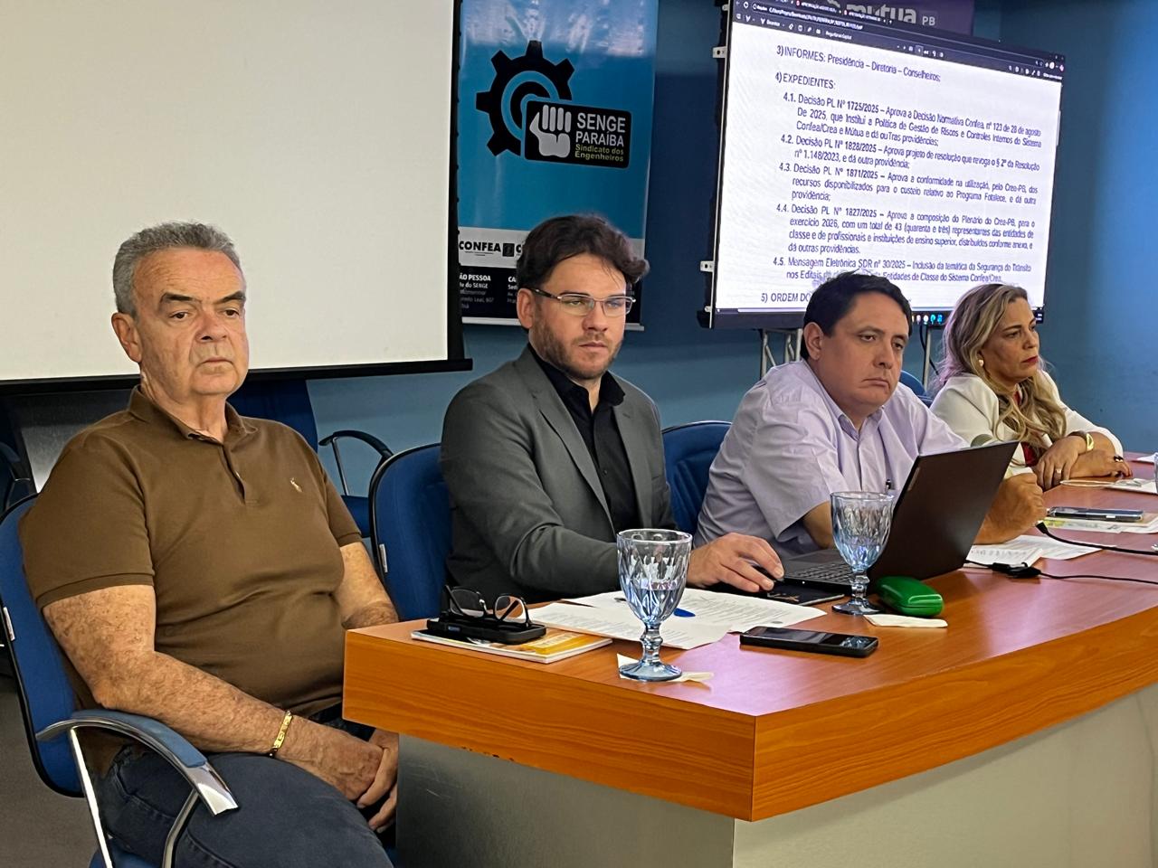 Crea-PB realiza sessão plenária n.° 753