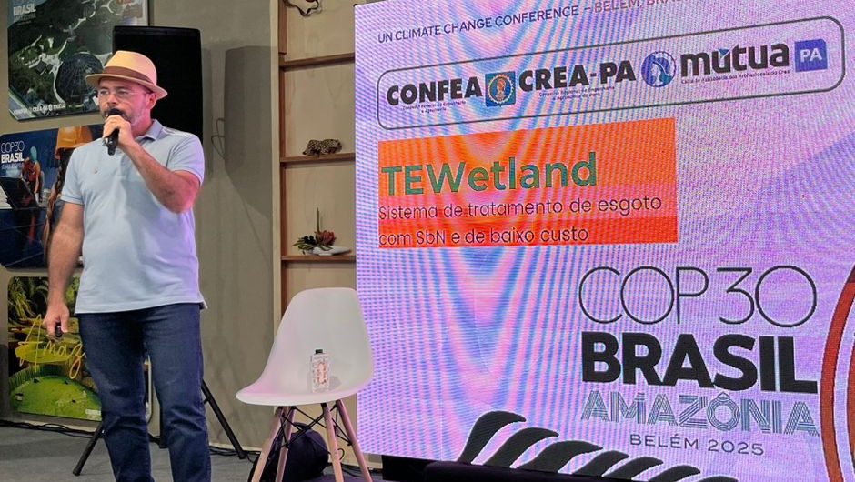 Tecnologia paraibana em destaque na COP30: projeto da UFPB é apresentado no stand do Crea-PA