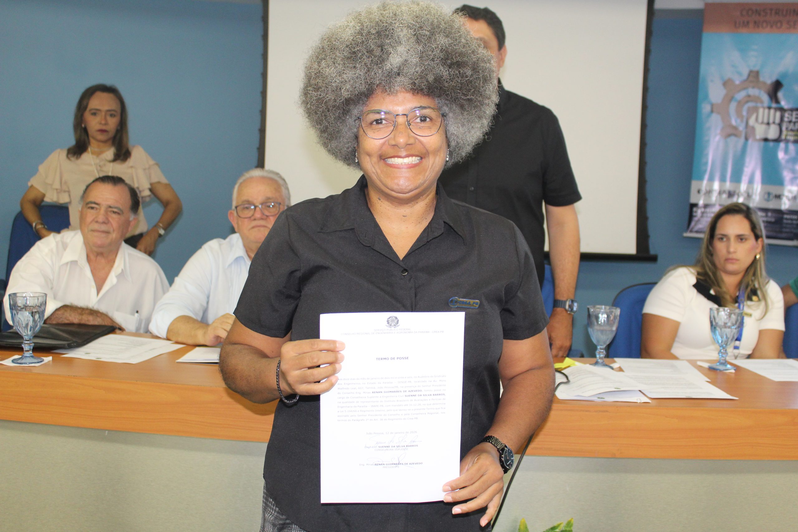 Crea-PB empossa novos conselheiros eleitos pelas para o triênio 2026/2028