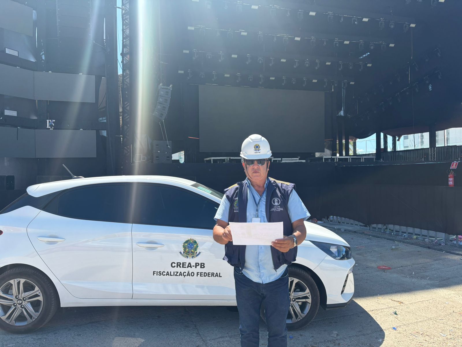 Crea-PB realiza fiscalização em festivais de Cabedelo