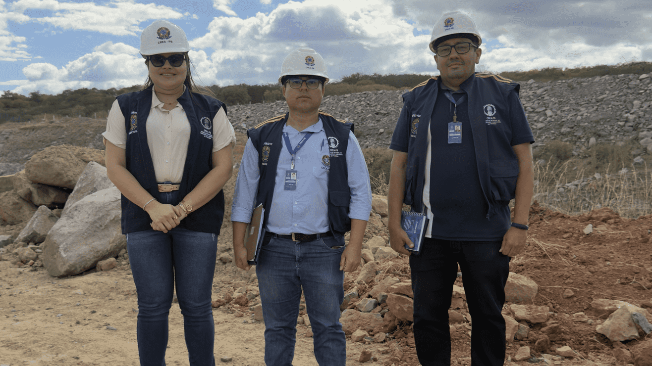 Crea-PB realiza fiscalização do exercício profissional em obra da Transposição do Rio São Francisco, em Uiraúna